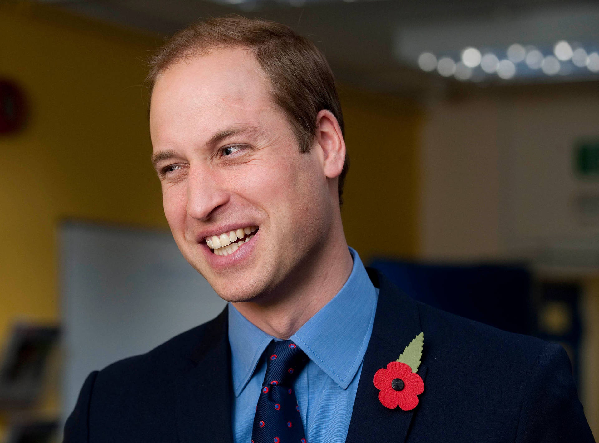 Smiling Prince William Background