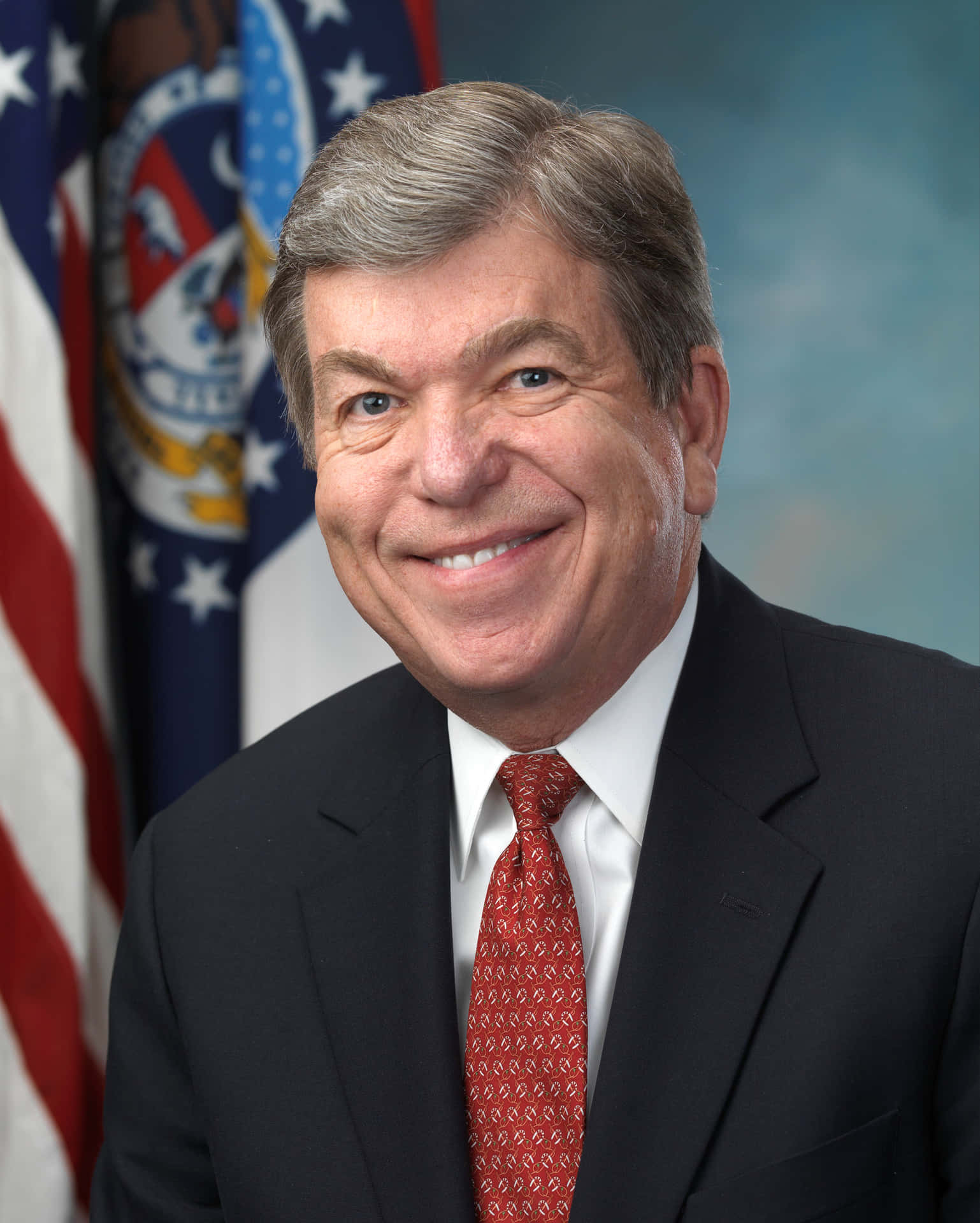 Smiling Roy Blunt Formal Shot Background