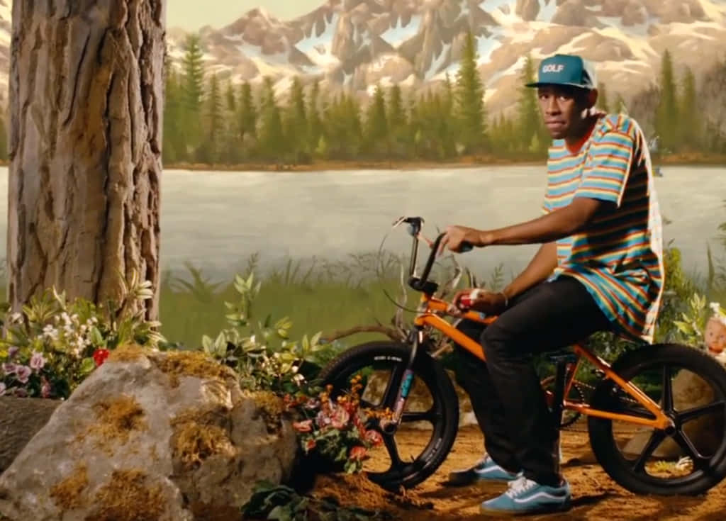 'smiling Tyler The Creator' Background