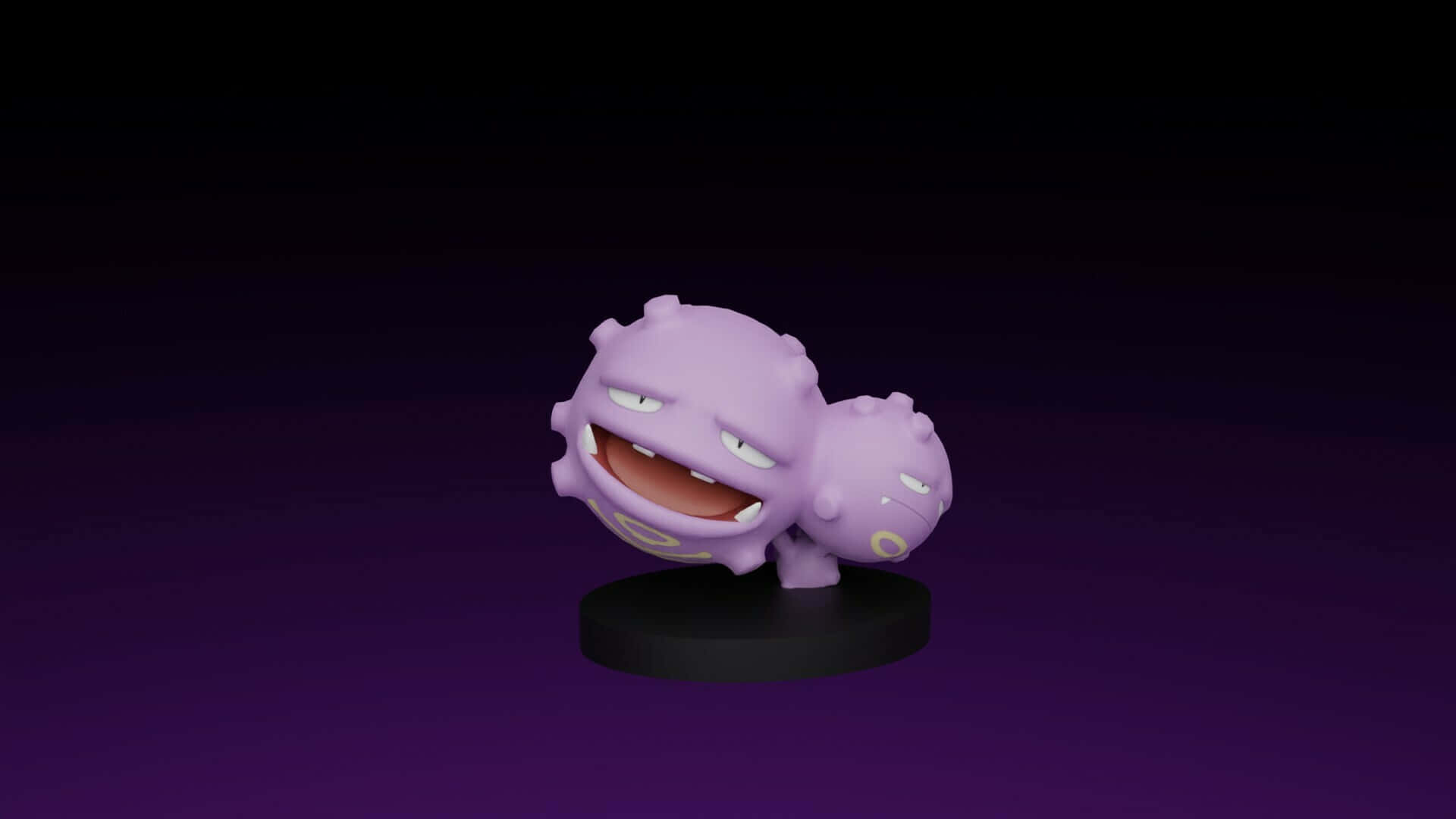 Smiling Weezing Figurine Background
