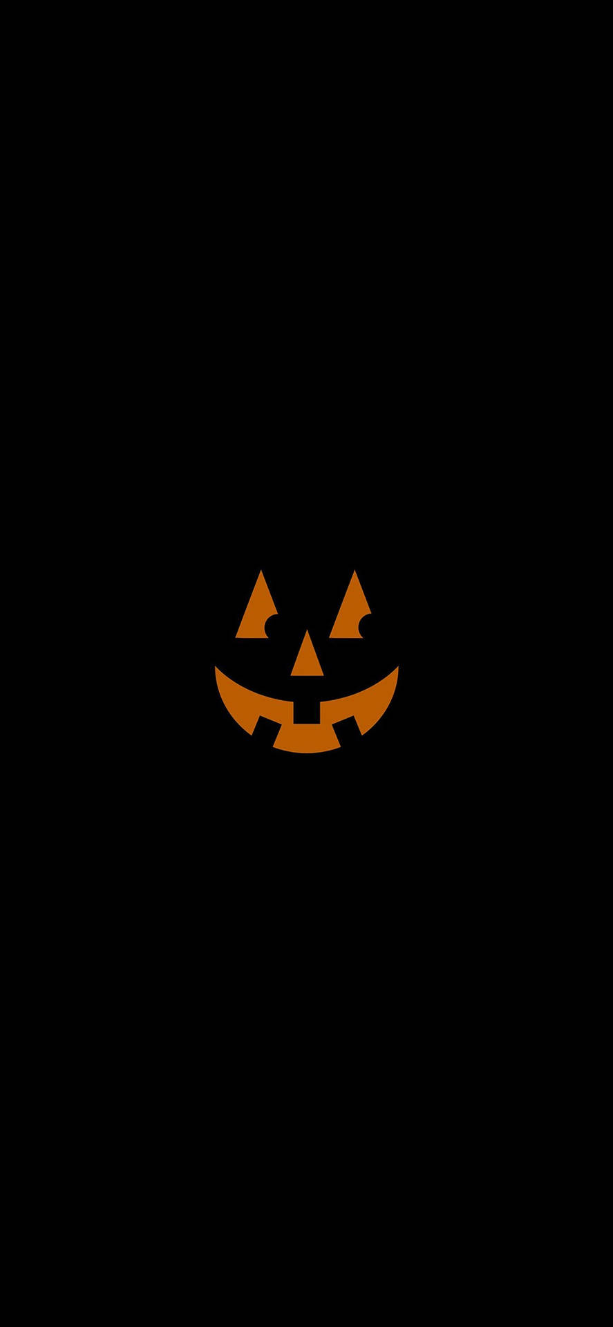 Smirking Pumpkin Halloween Iphone Background