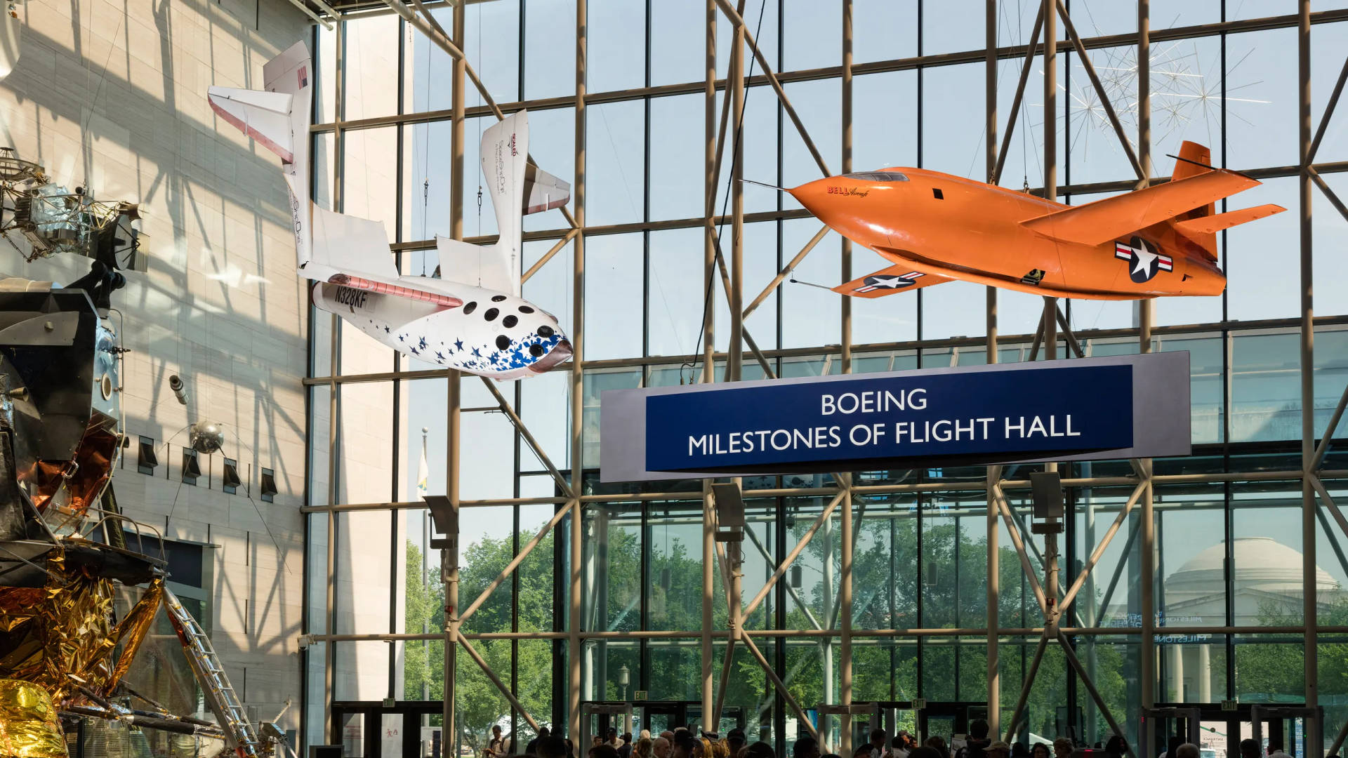 Smithsonian Boeing Milestones Flight Hall Background