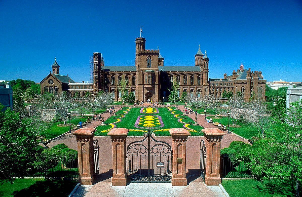 Smithsonian Institution Castle Architecture Background