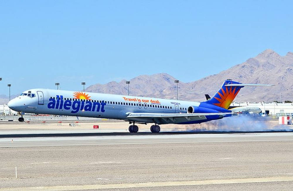 Smoke Allegiant Air Background