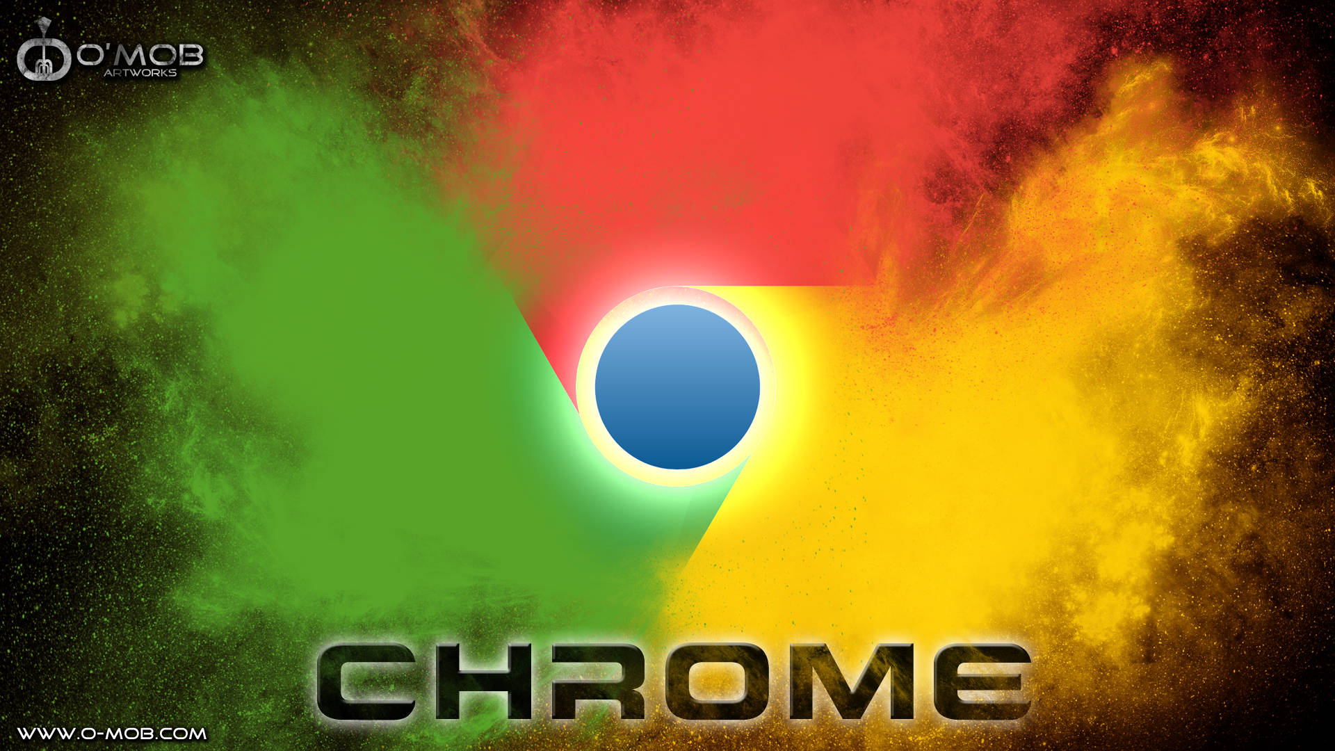 Smoke Chrome Logo Fan Art Background
