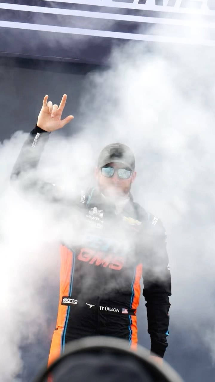 Smoke-filled Ty Dillon Background