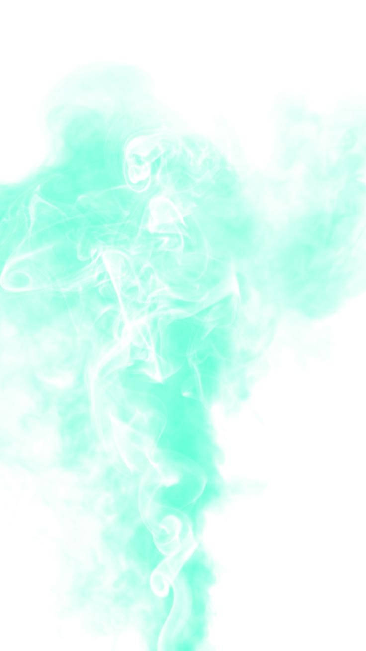 Smoke Mint Green Iphone Background