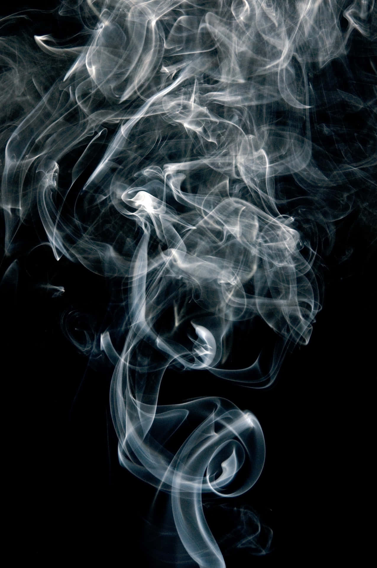 Smoke On A Black Background Background