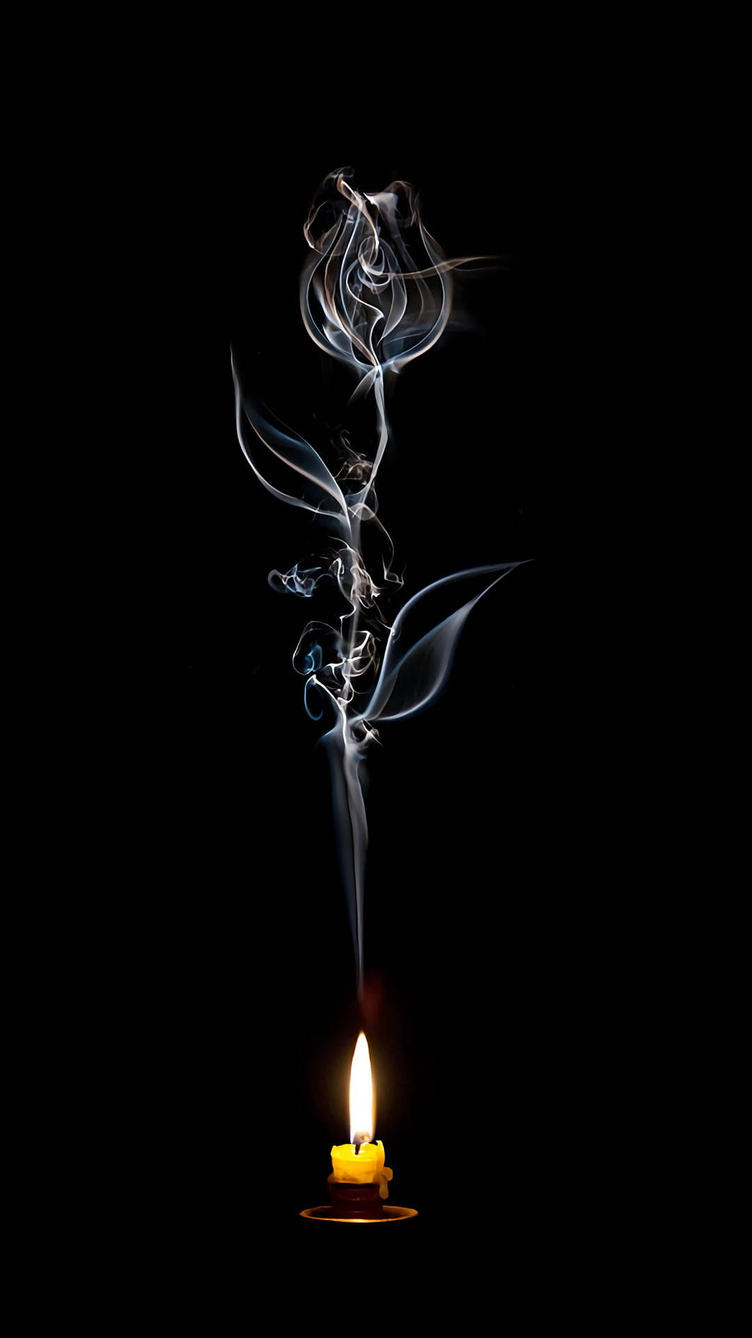 Smoke Rose Art Iphone Background