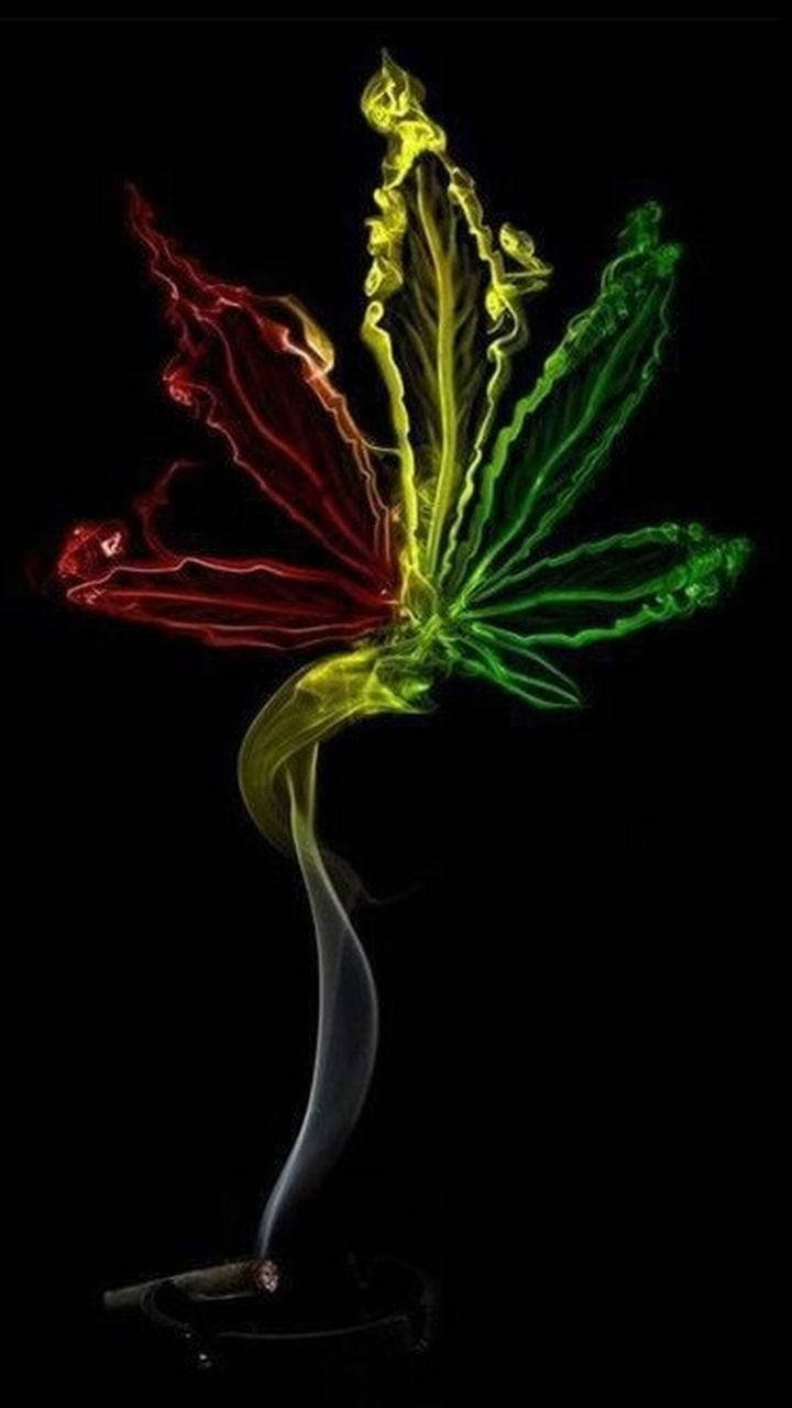 Smoke Weed Art For Iphone Screens Background