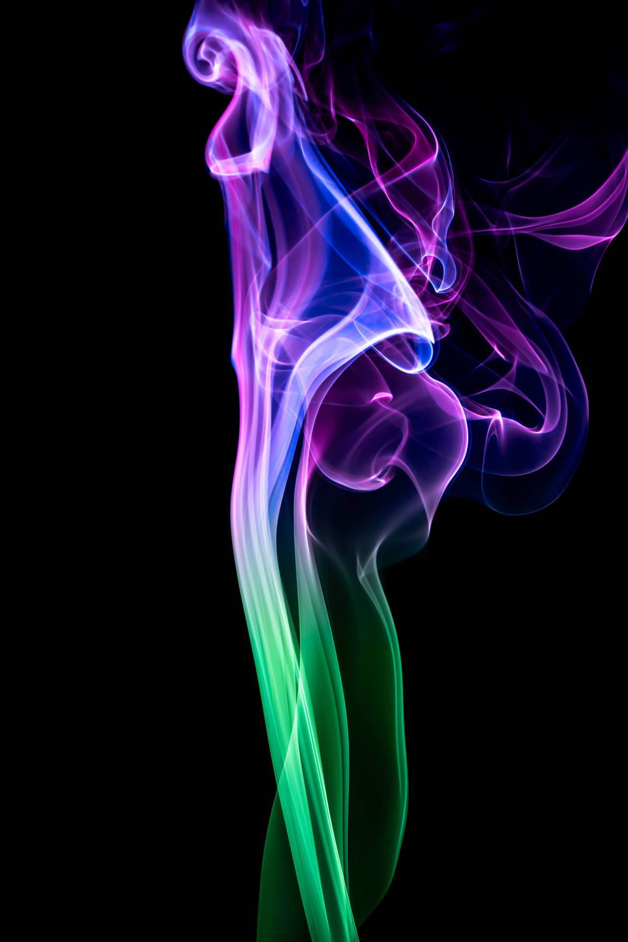 Smoke Wisp Dark Purple Iphone Background