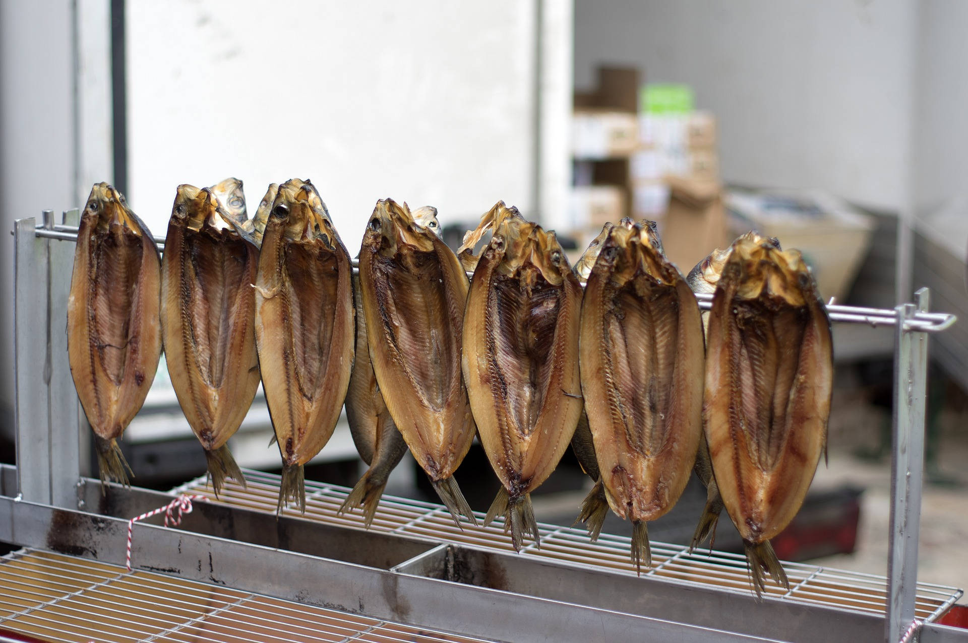 Smoked Boneless Herring Background