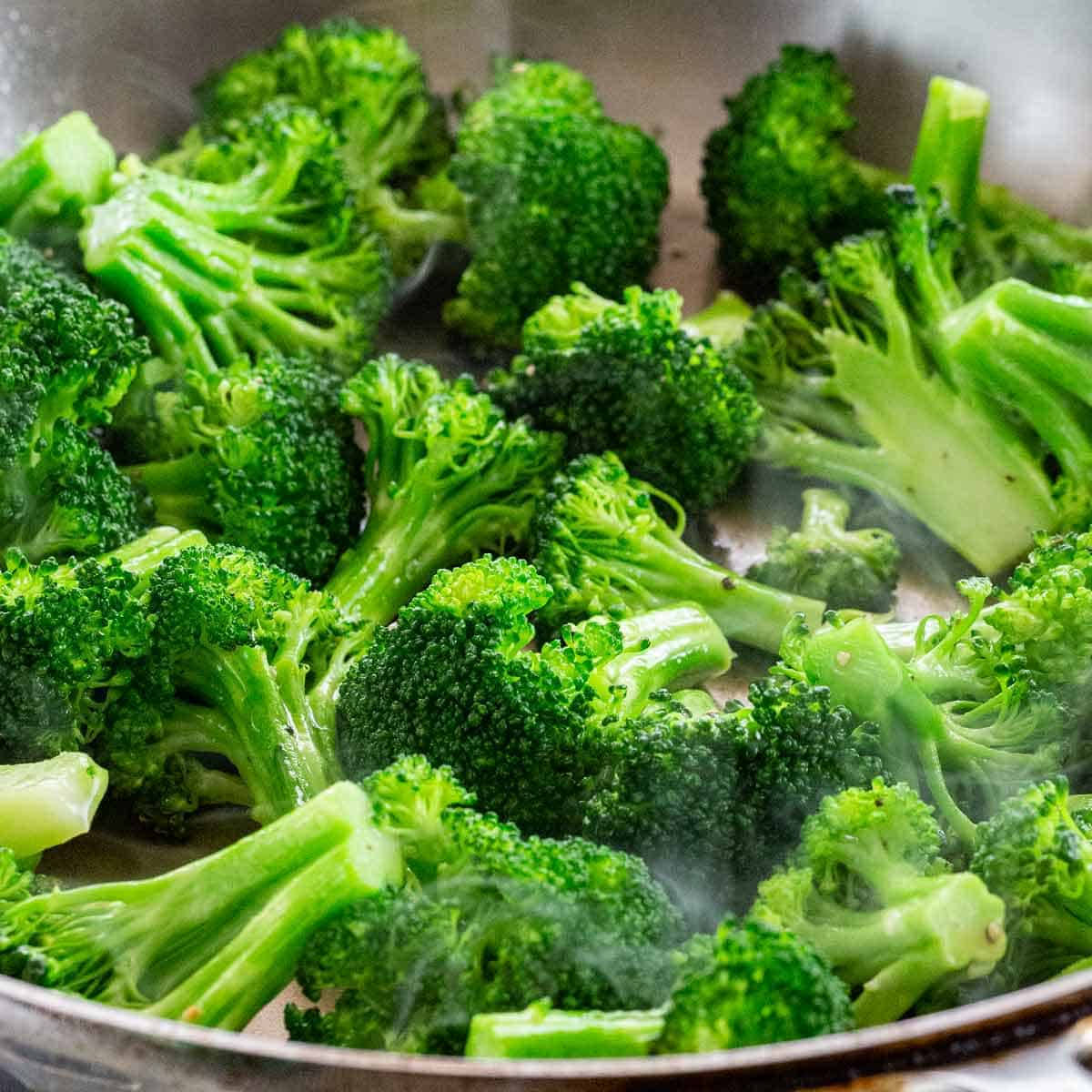 Smokey Green Broccoli Background