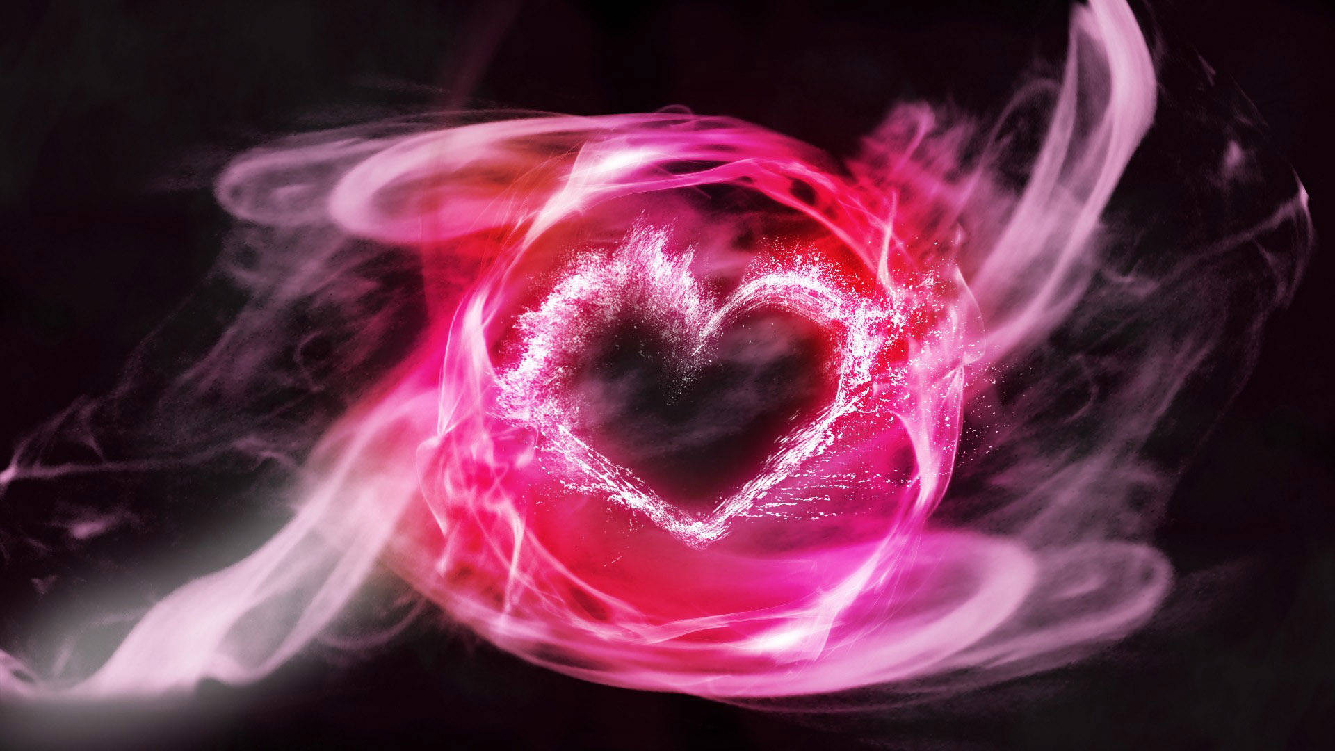Smokey Pink Heart Background