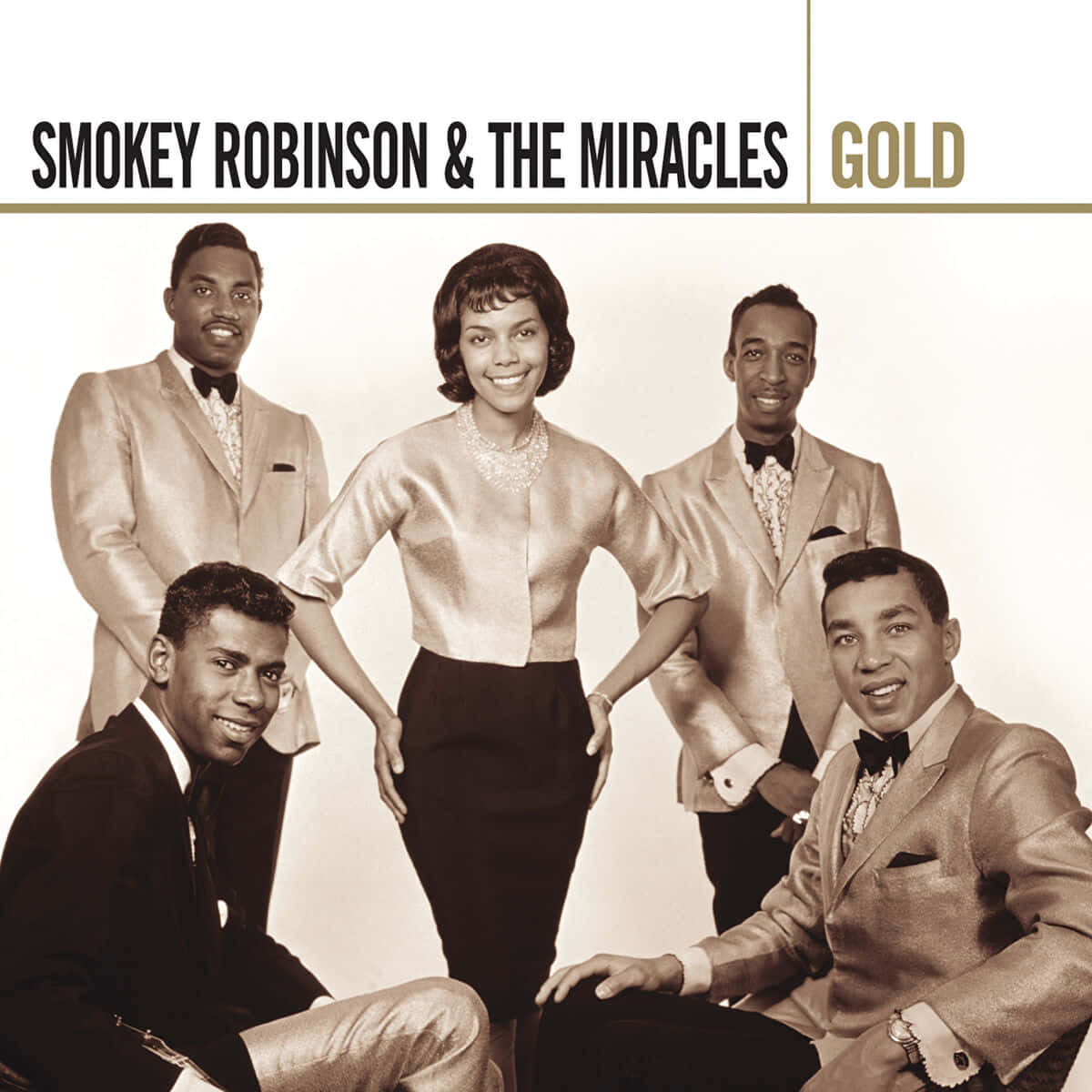 Smokey Robinsonand The Miracles Gold Album Cover Background