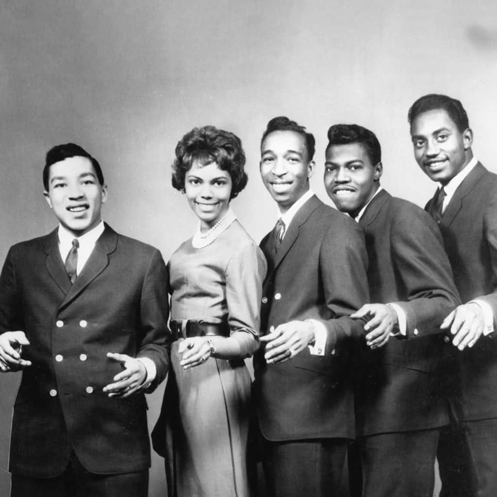 Smokey Robinsonand The Miracles Group Portrait Background