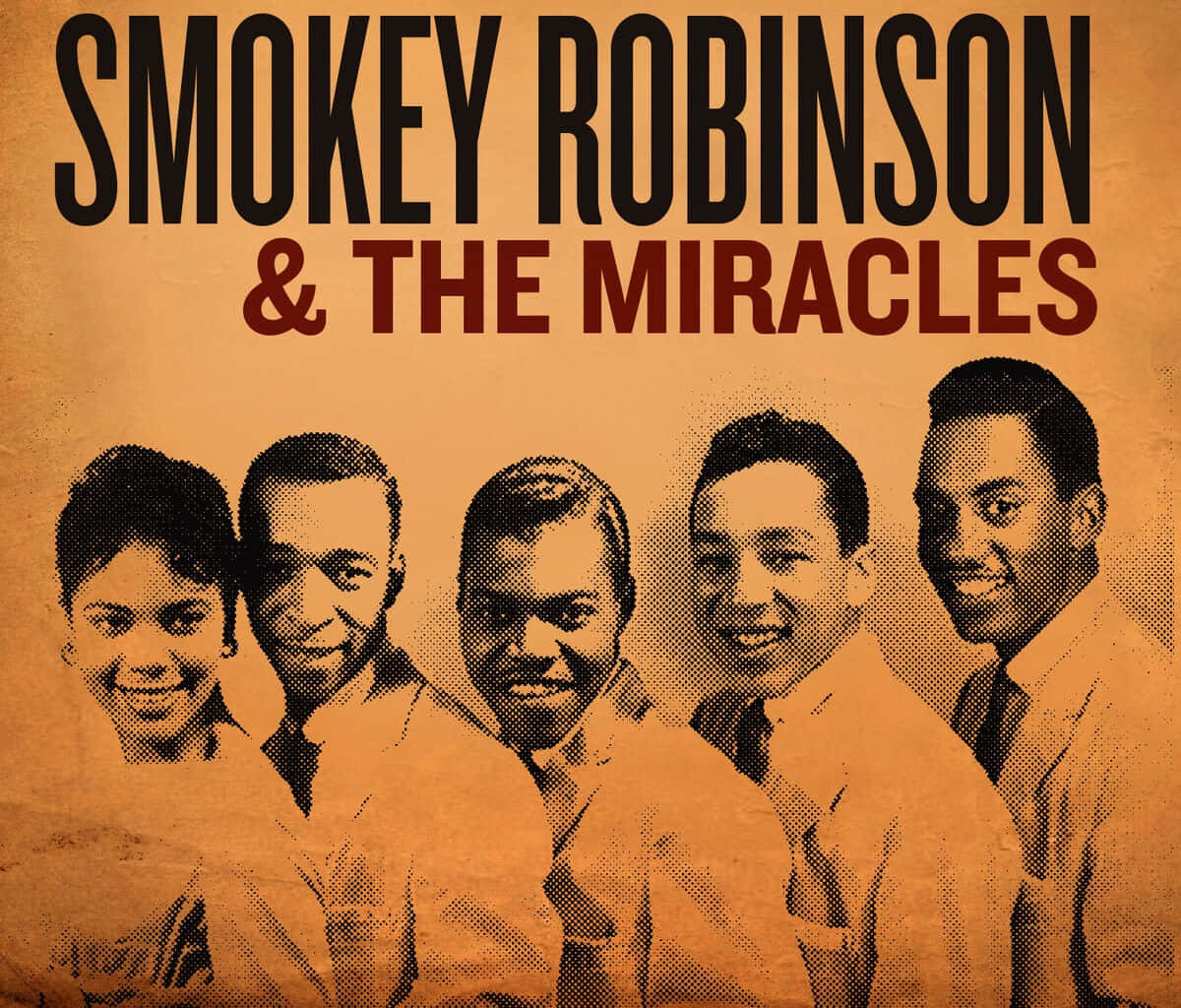 Smokey Robinsonand The Miracles Vintage Poster Background