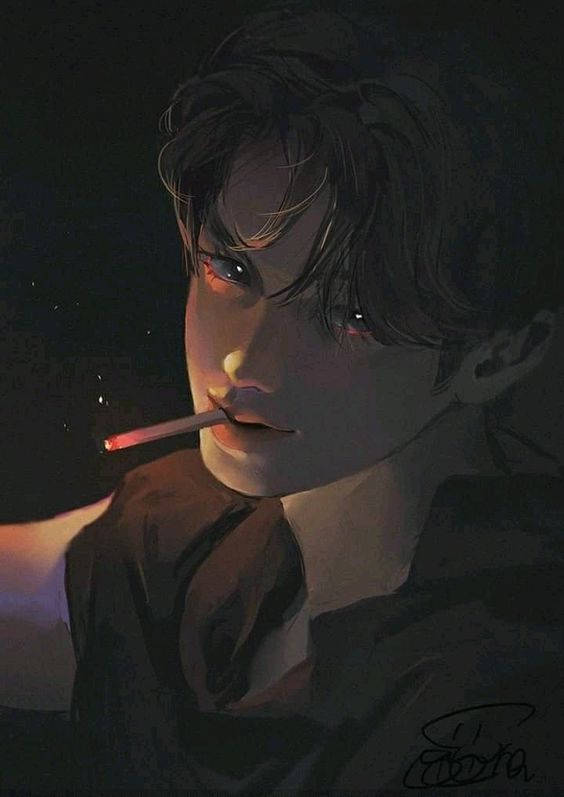 Smoking Bad Boy Anime Background