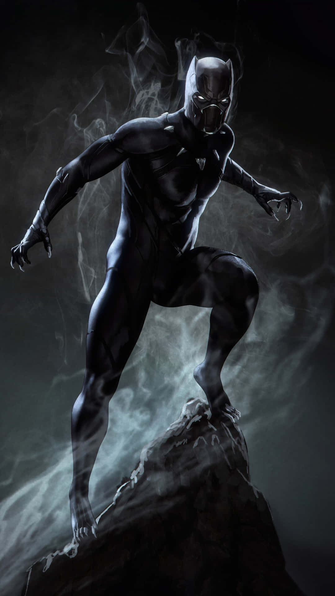 Smoking Black Panther Hero Background