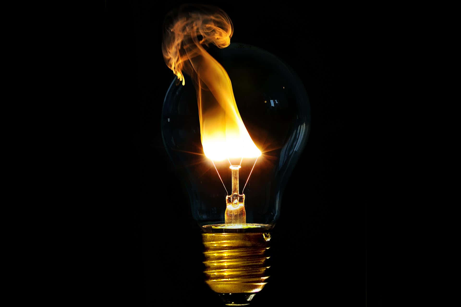 Smoking Incandescent Bulb