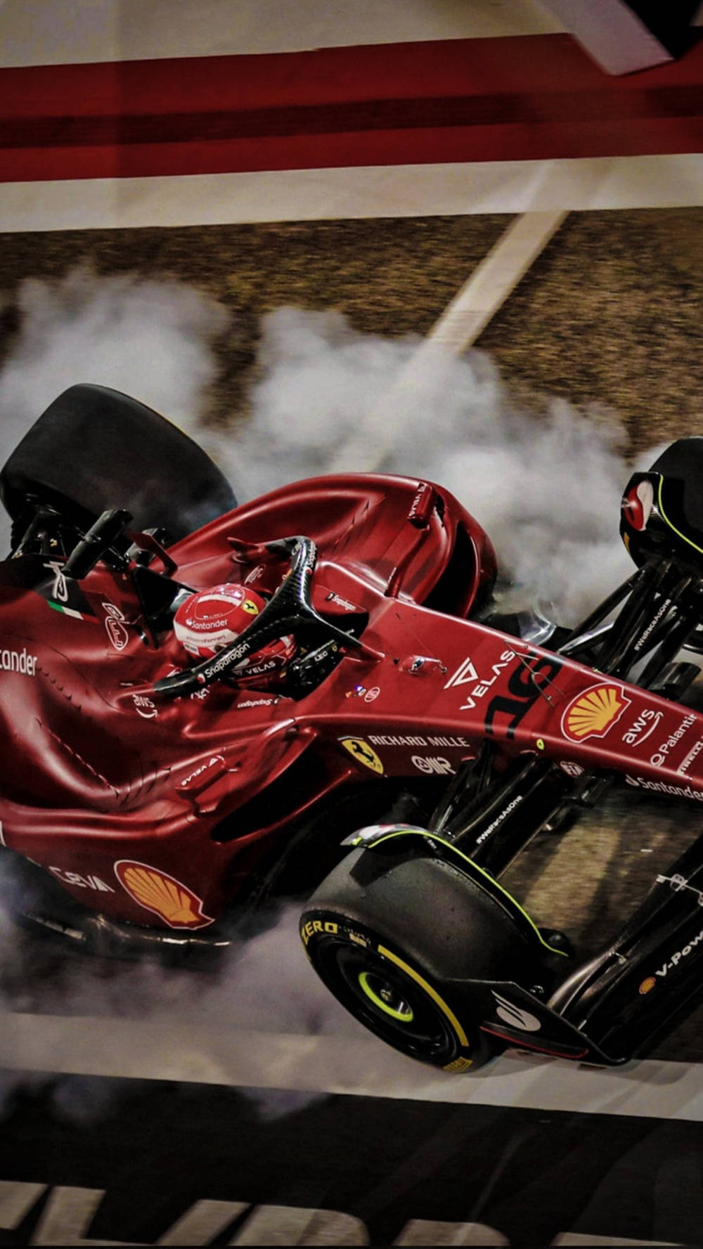 Smoking Tire Ferrari Iphone Background