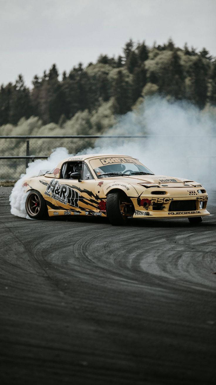 Smoky Auto Racing Background