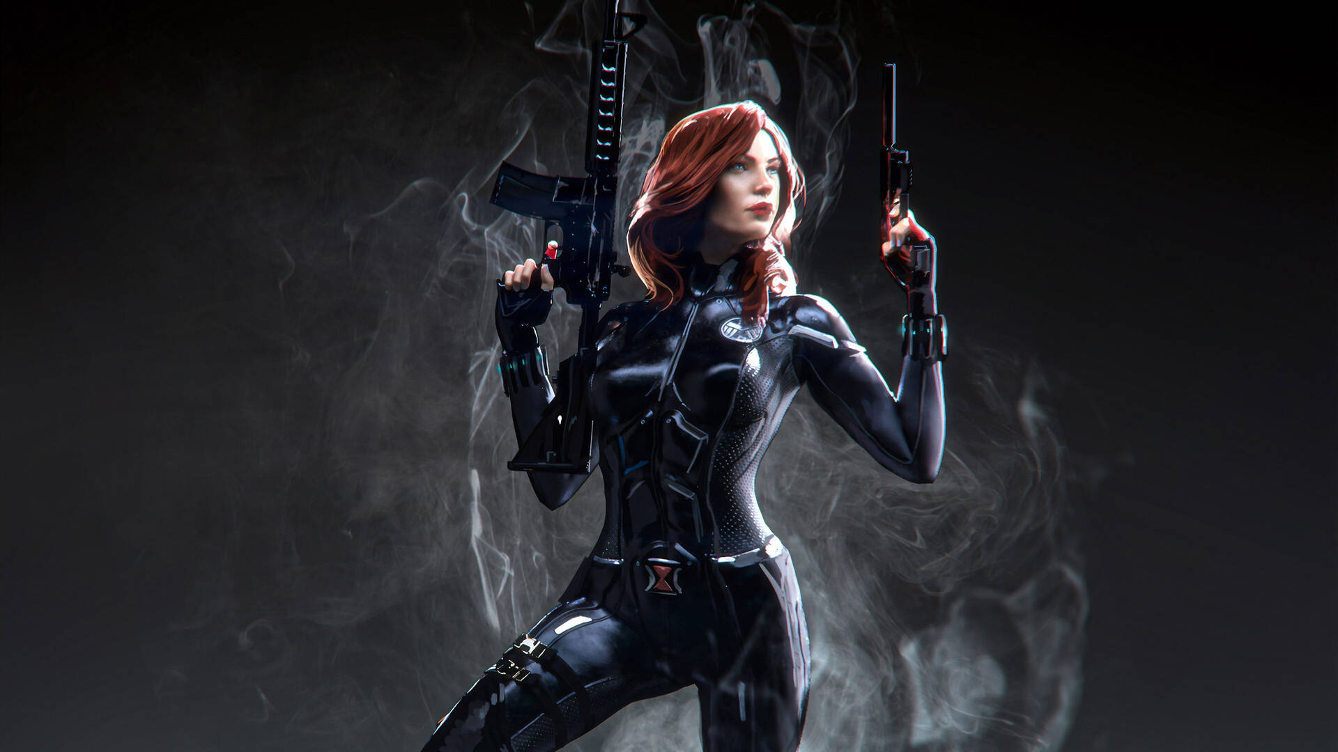 Smoky Black Widow 4k Background