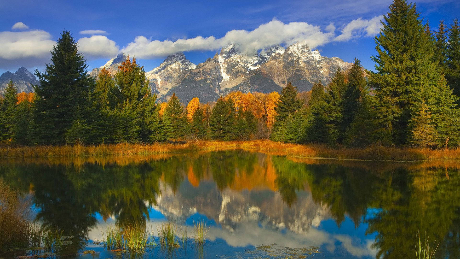 Smoky Mountains And Lake Background