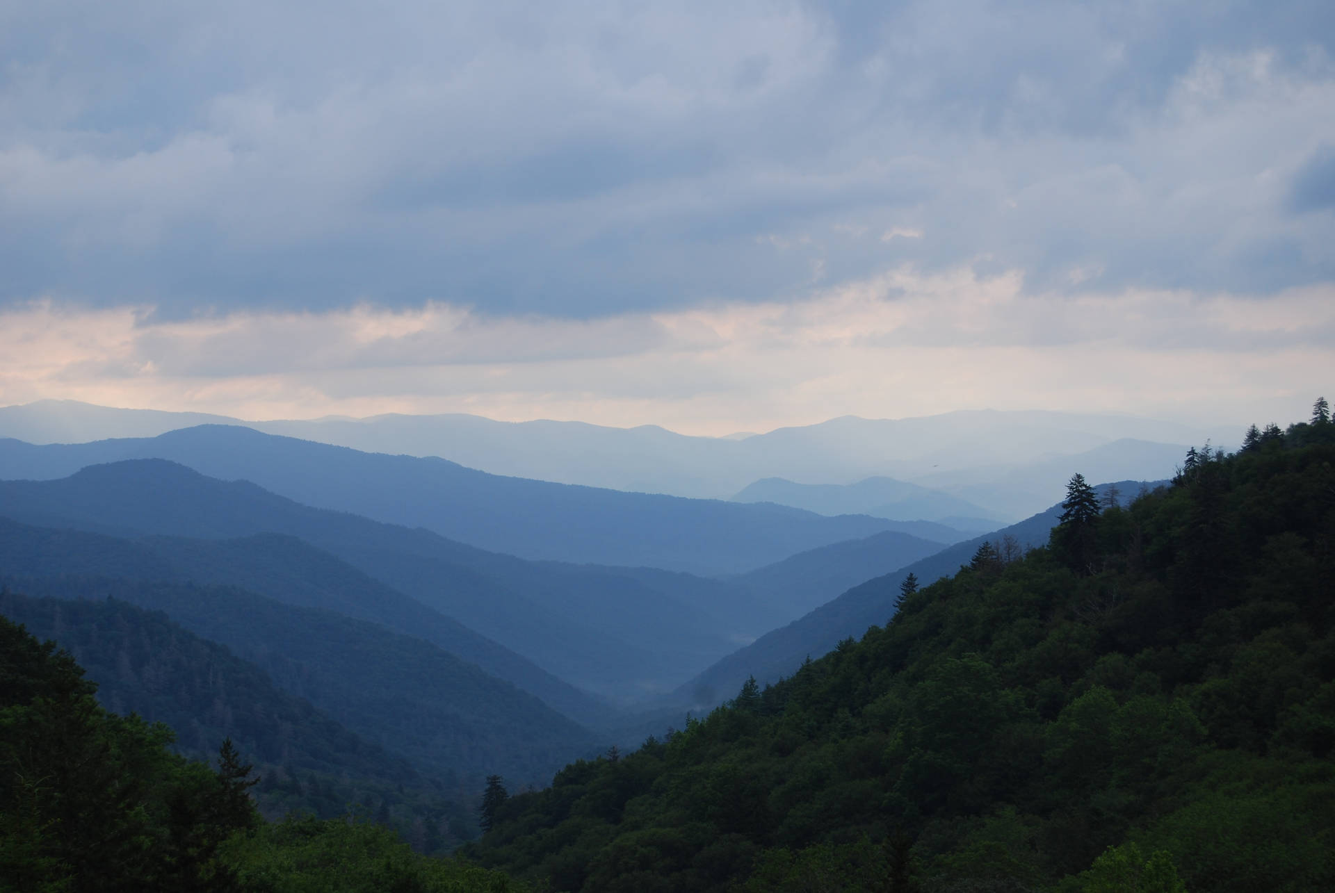 Smoky Mountains Landscape Background