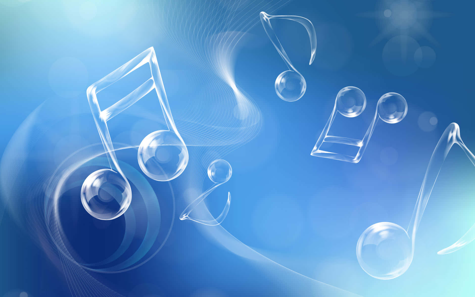 Smoky Music Notes Background