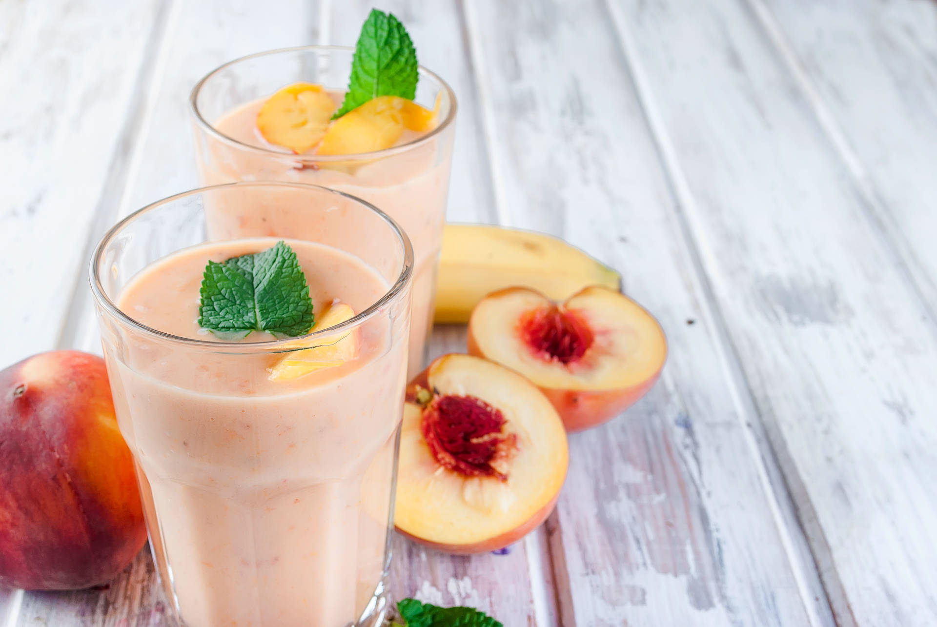 Smoothie With Peach Flavor