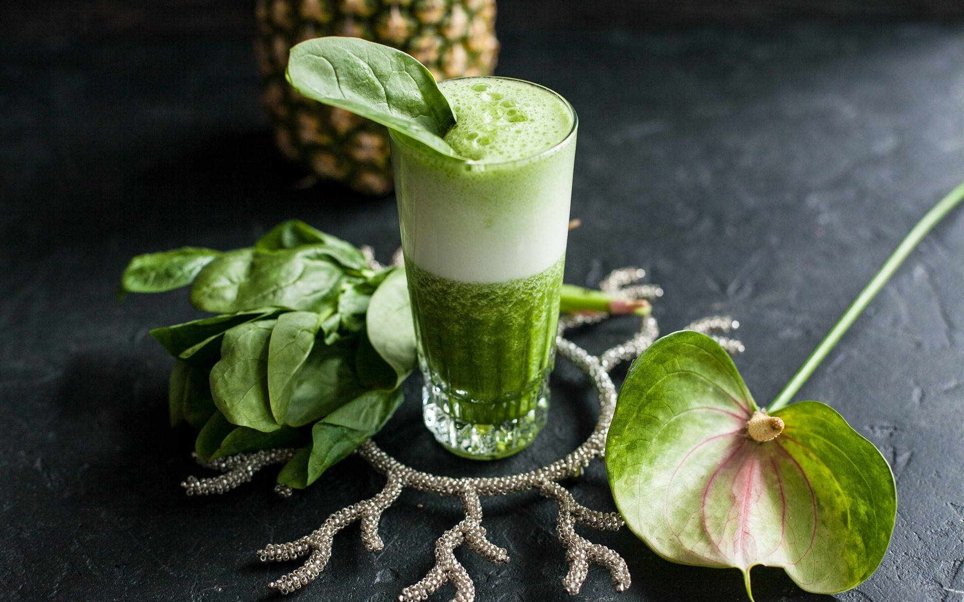 Smoothie With Spinach Flavor