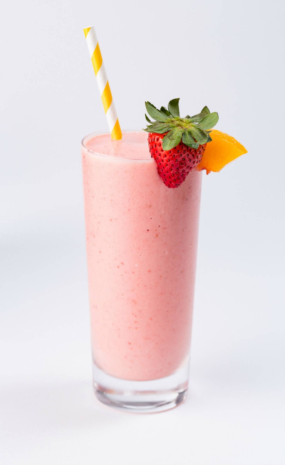 Smoothie With Strawberry Flavor Background