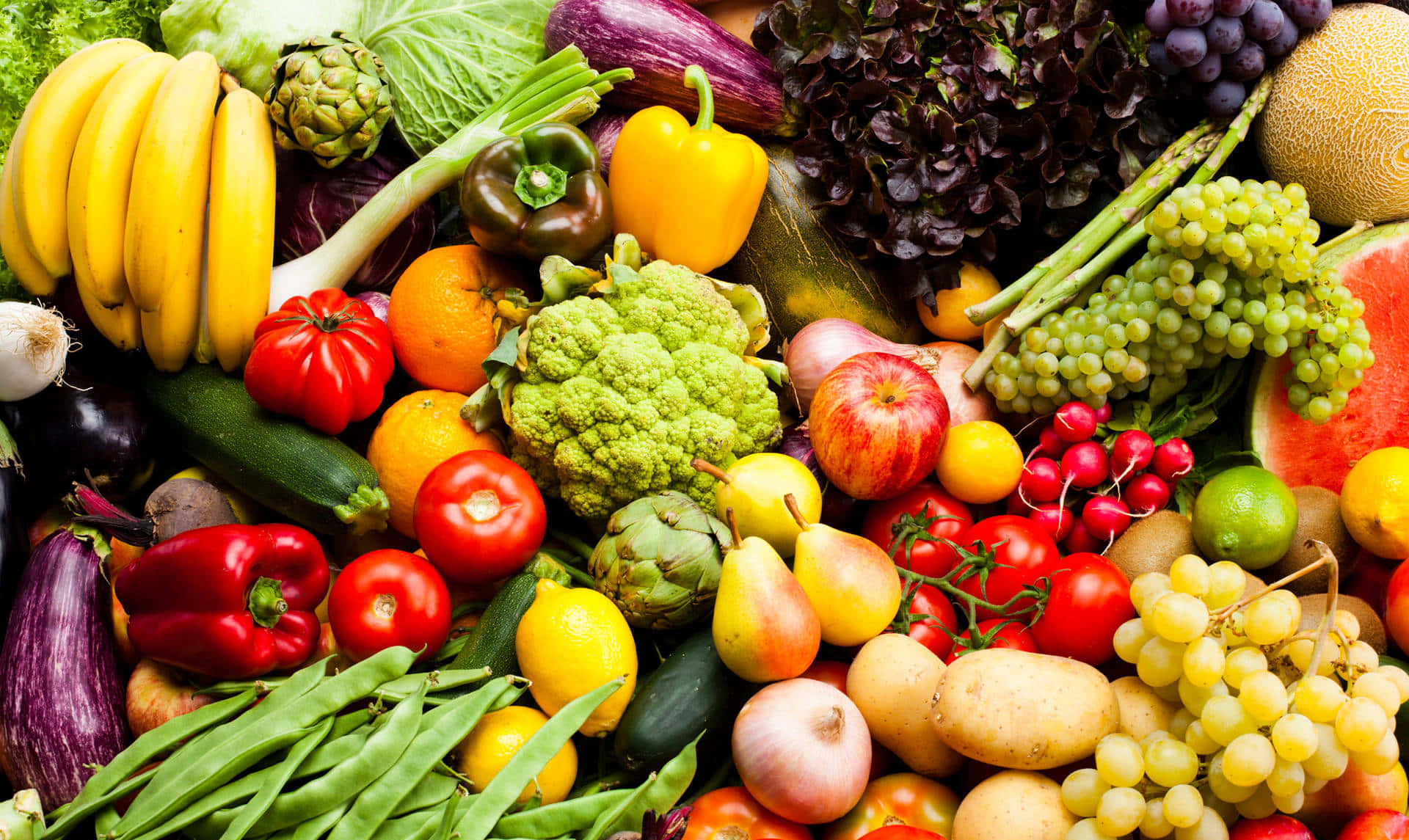 Smorgasbord Of Fruits And Vegetables