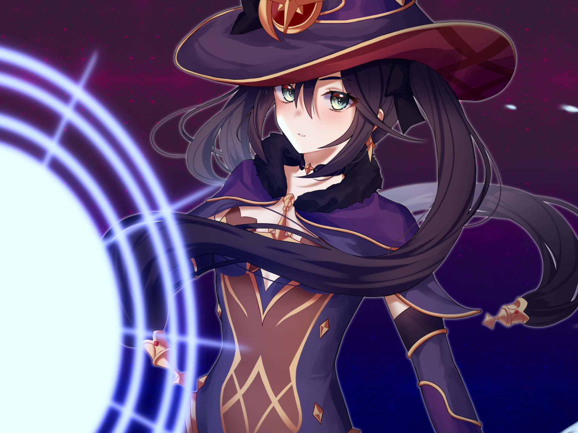 Smug Face Of A Character From Genshin Impact Background