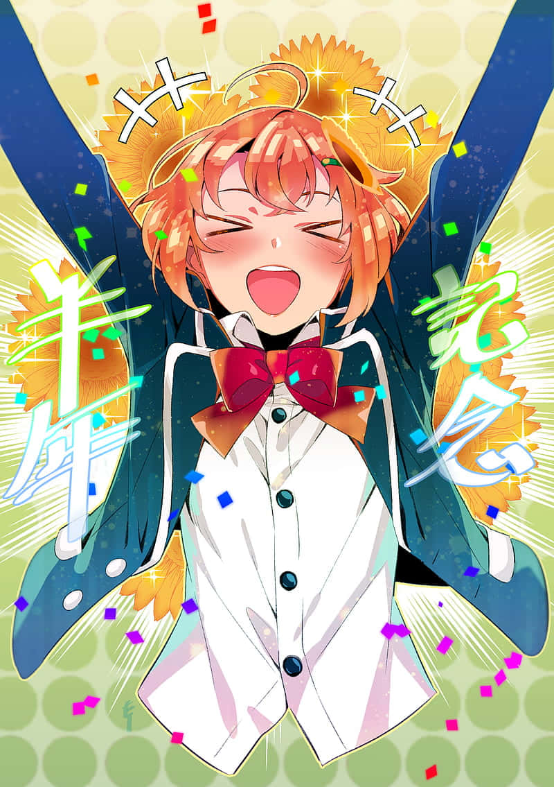 Smug Face Of A Very Happy Anime Background