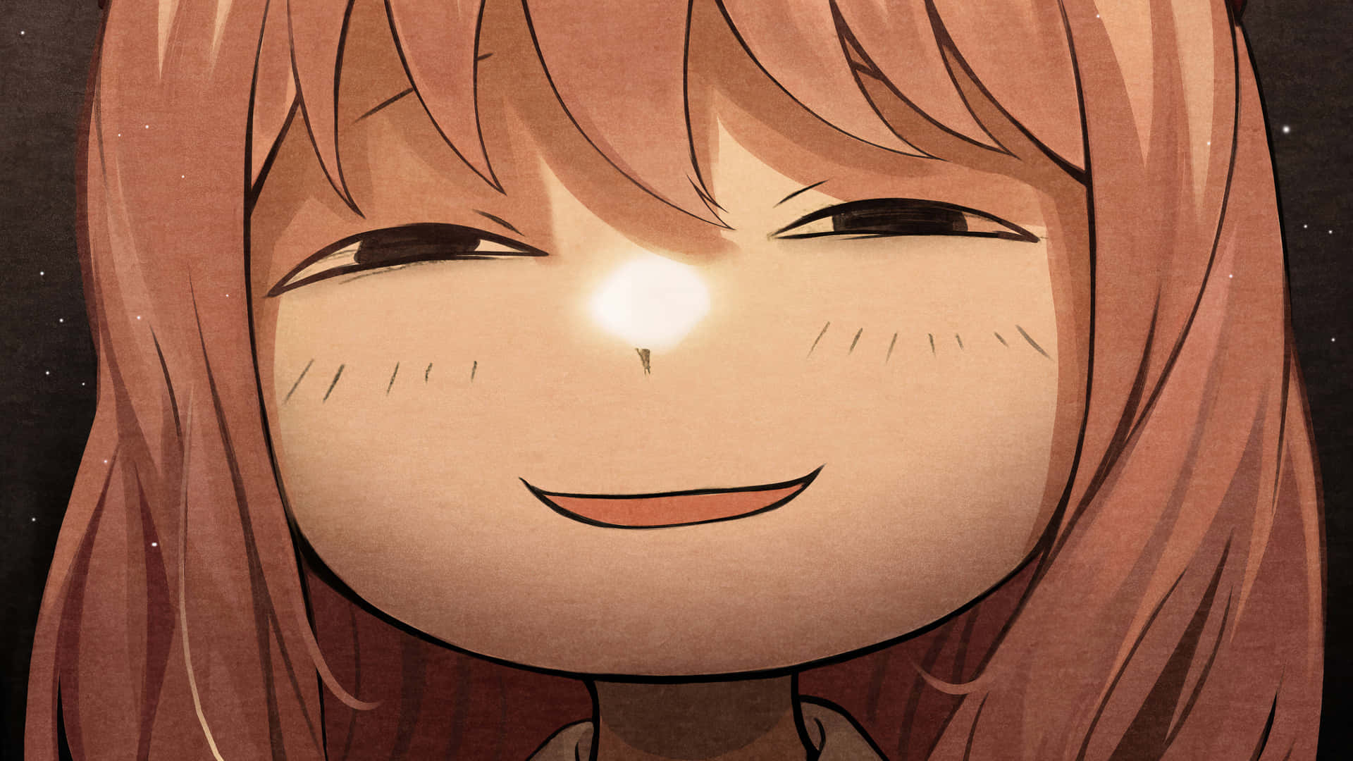 Smug Face Of The Beautiful Anime Character With Small Nose Background