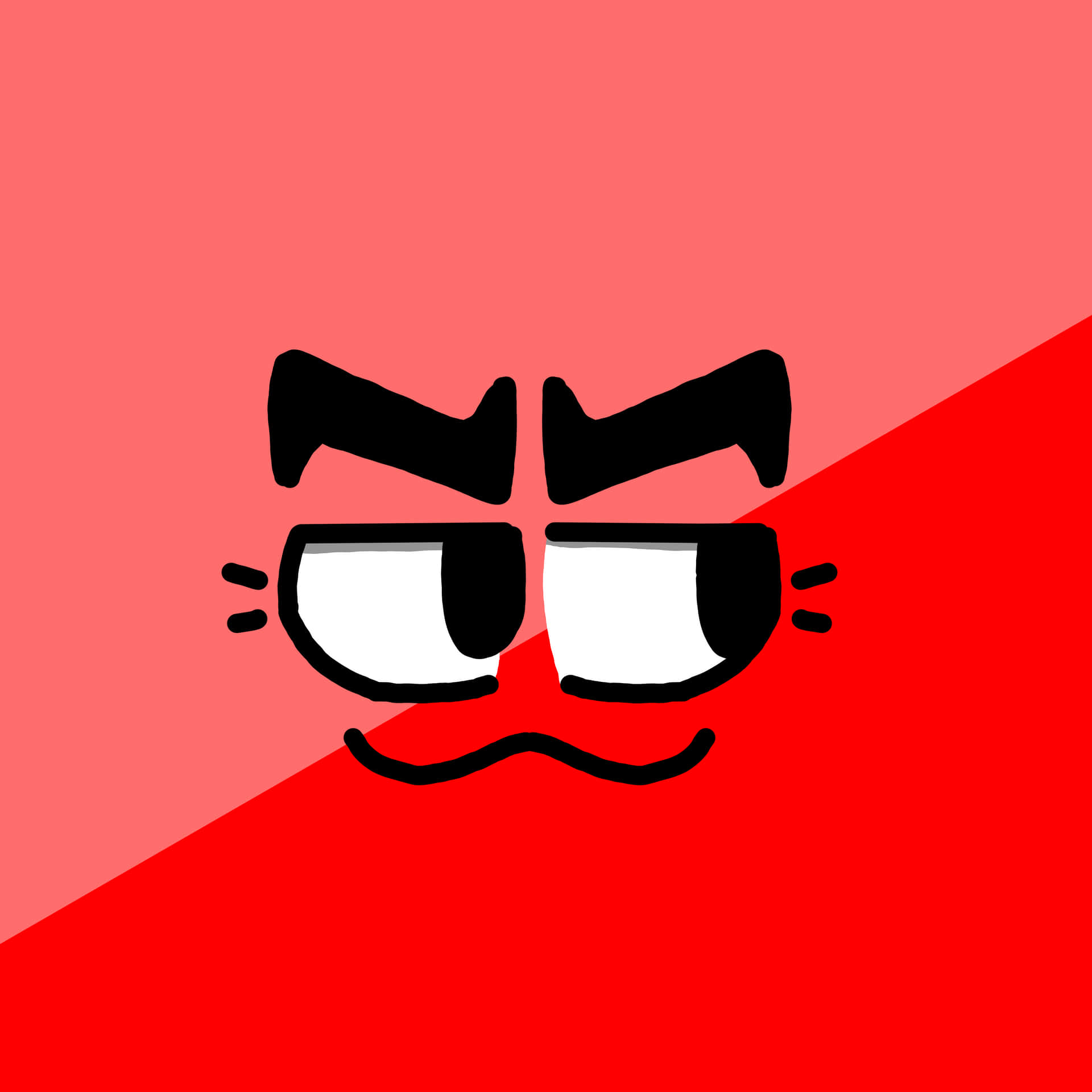 Smug Face Red Pfp Background