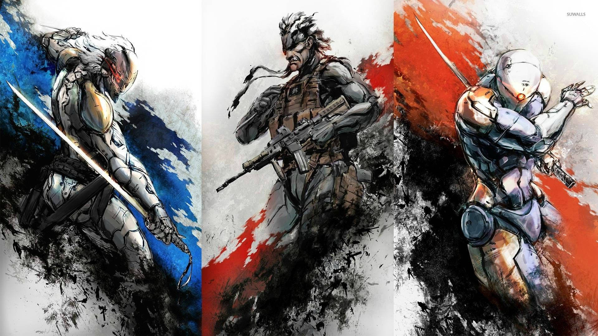 Snake And Ninjas Metal Gear Solid Background