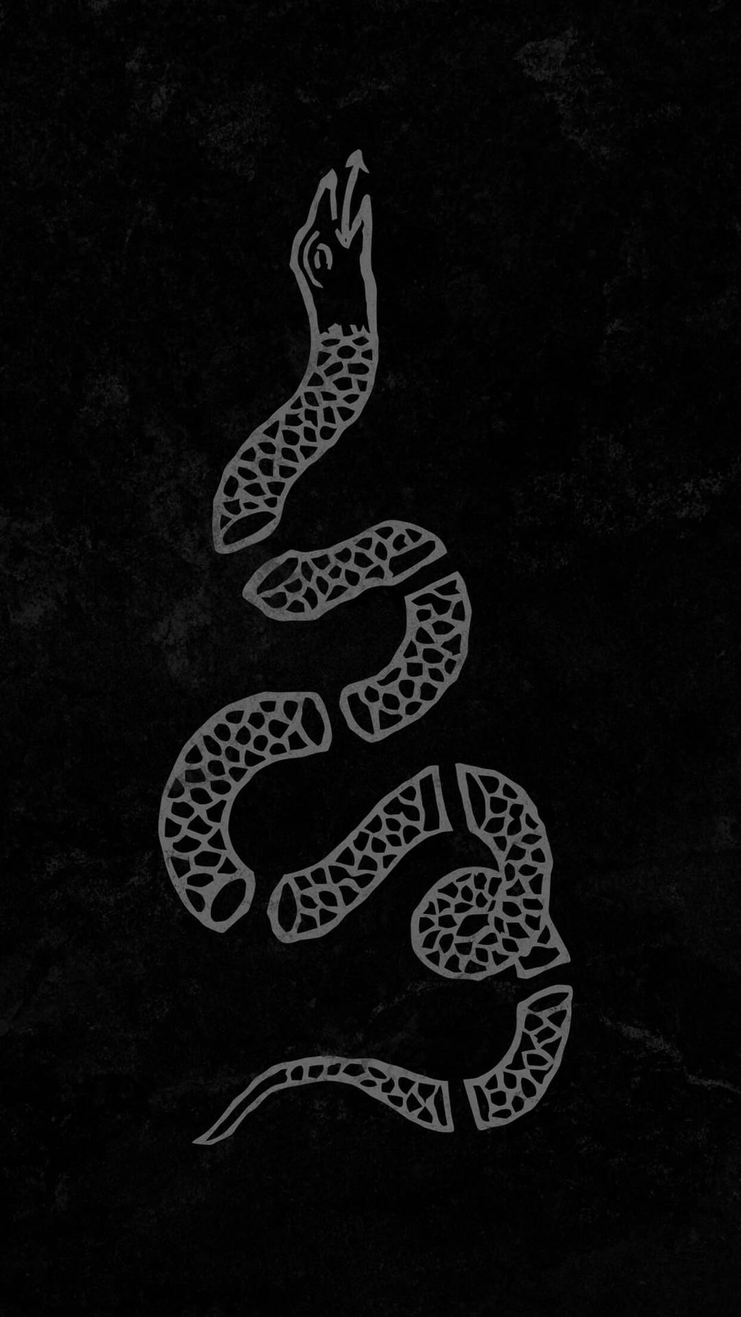 Snake In Pieces Outline Phone Background