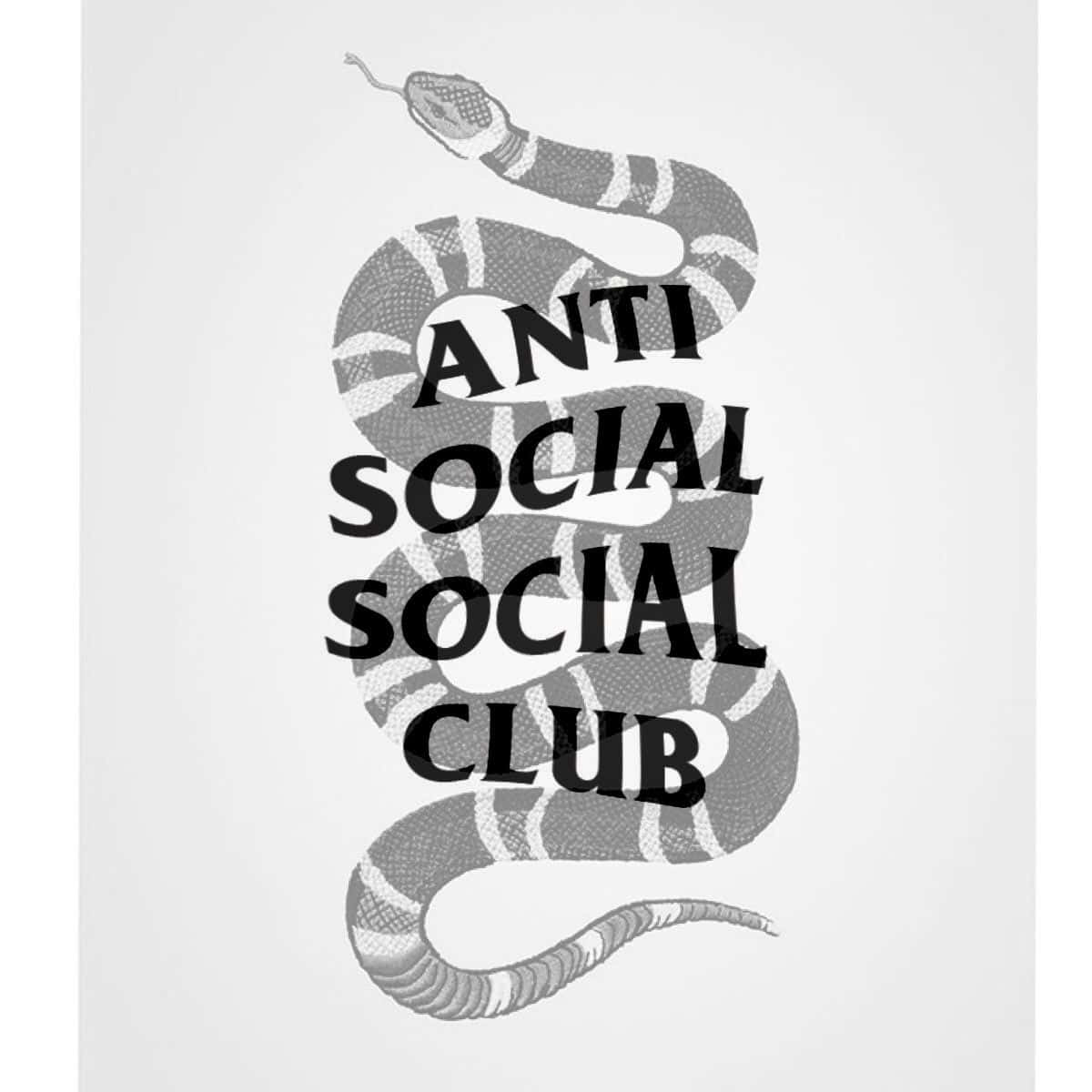 Snake On Anti Social Club Iphone Background