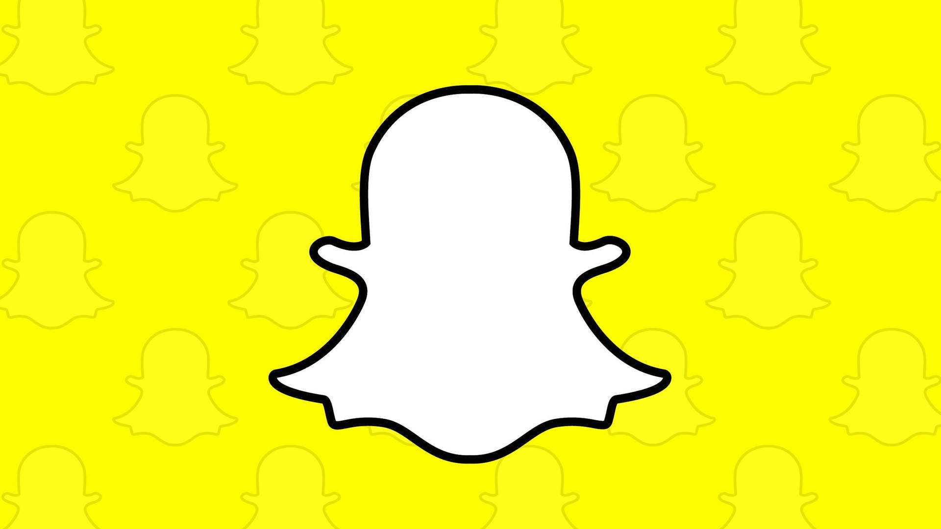 Snapchat App Logo Vector Background