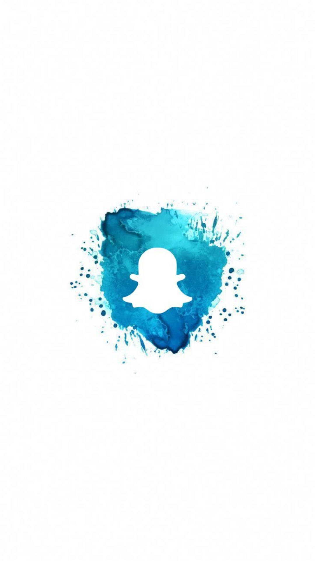 Snapchat Blue Watercolor Icon