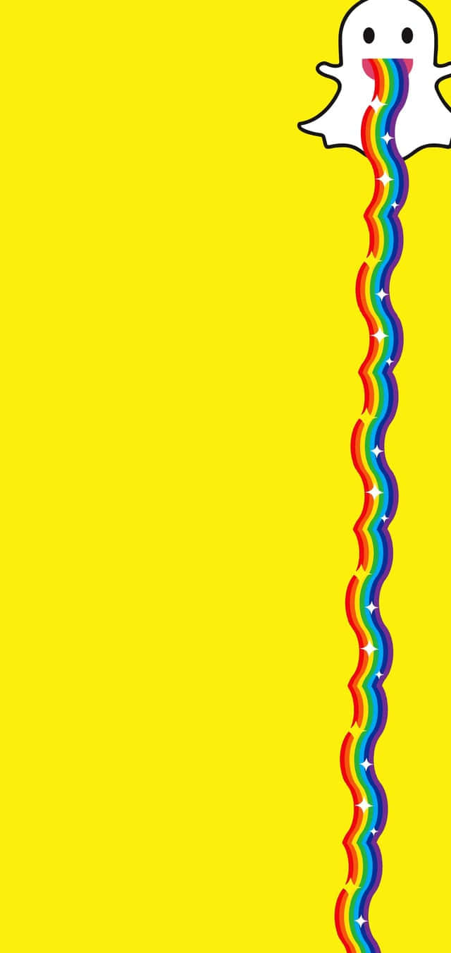 Snapchat Ghost Rainbow Trail Background