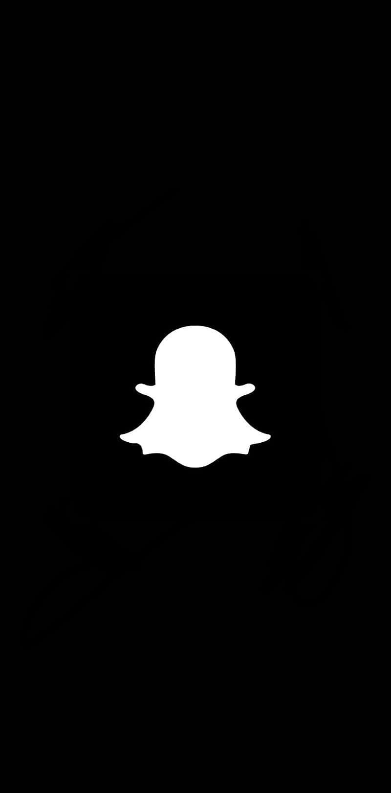 Snapchat Logo Black Background Background