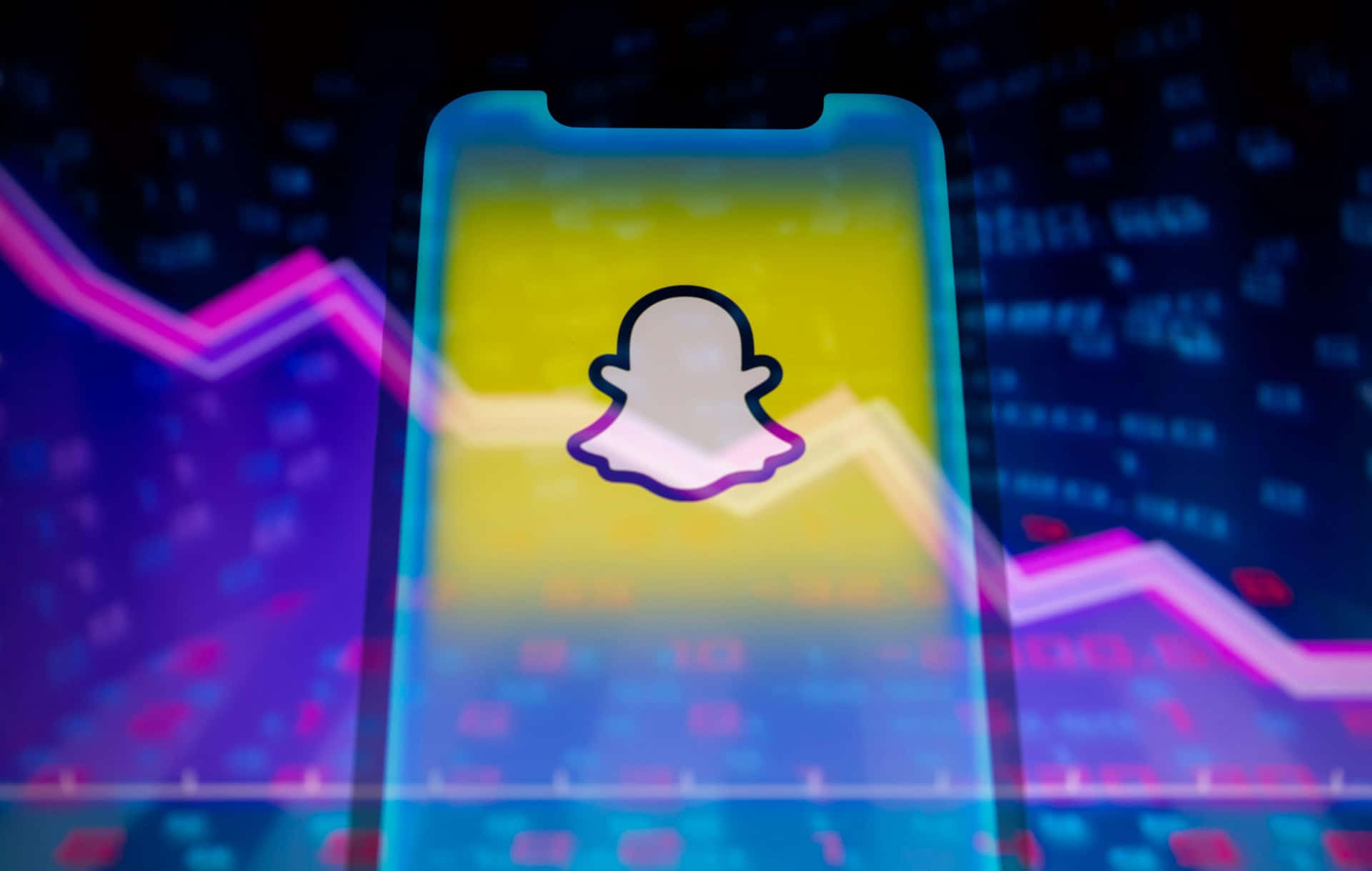 Snapchat Logo Digital Backdrop Background