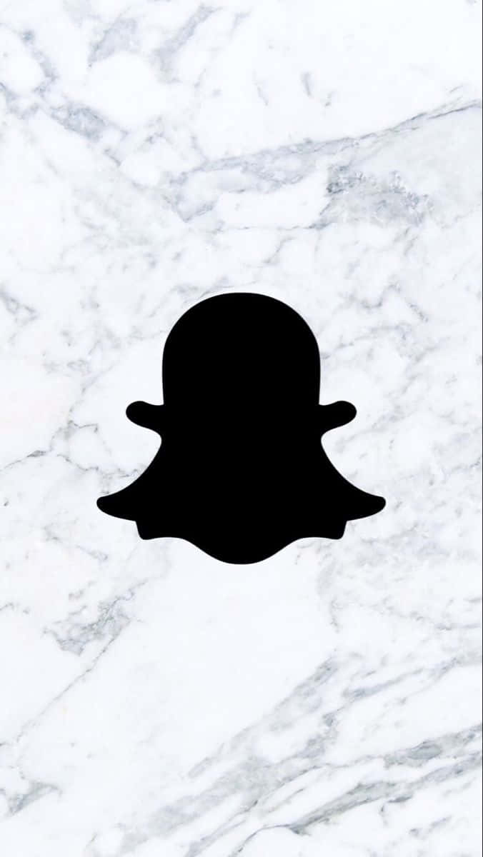Snapchat Logo Marble Background Background
