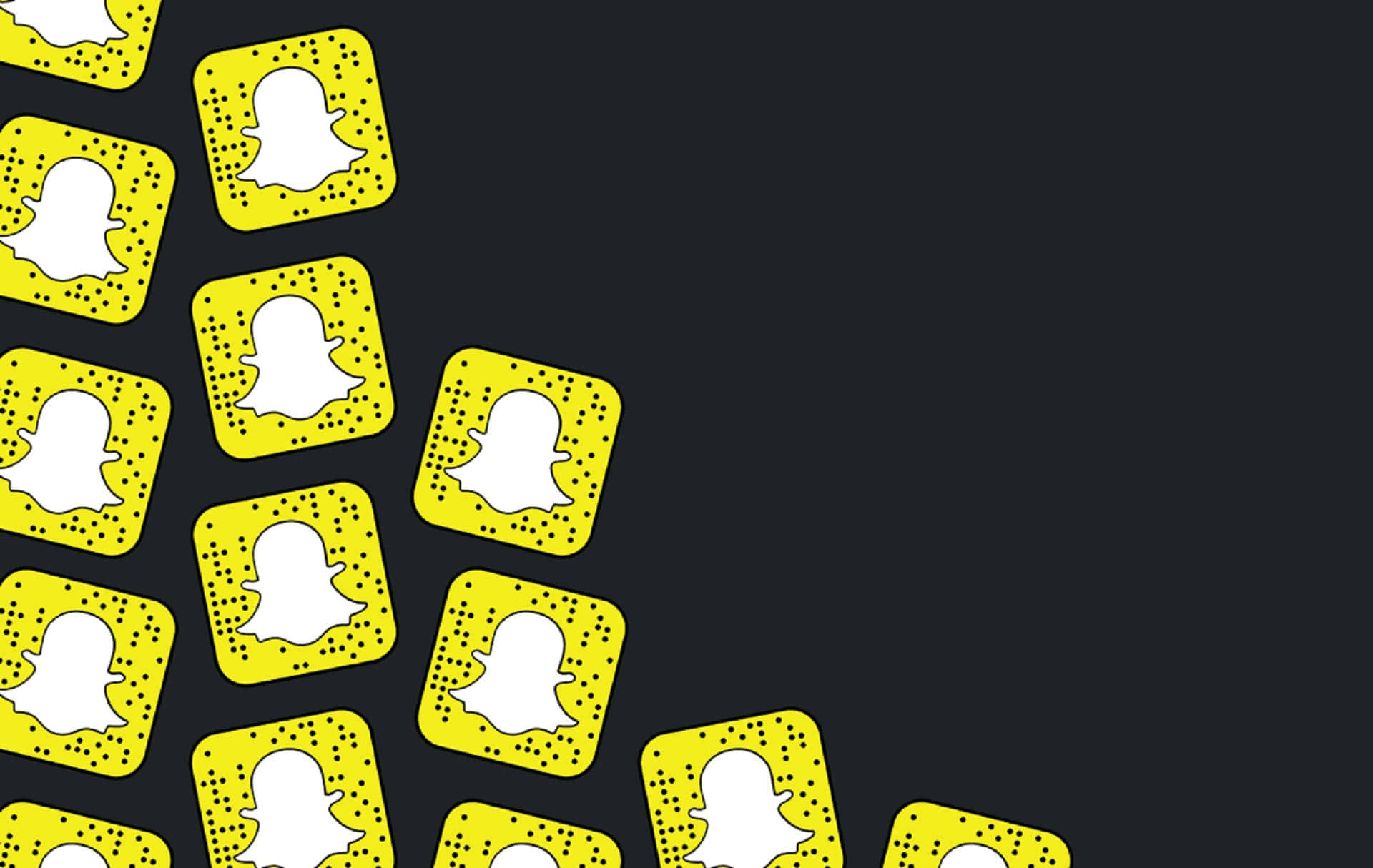 Snapchat Logo Pattern Background
