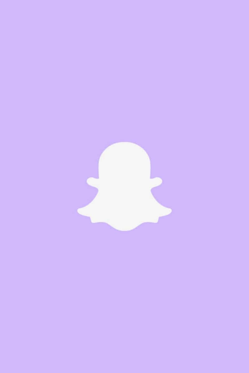 Snapchat Logo Purple Background Background