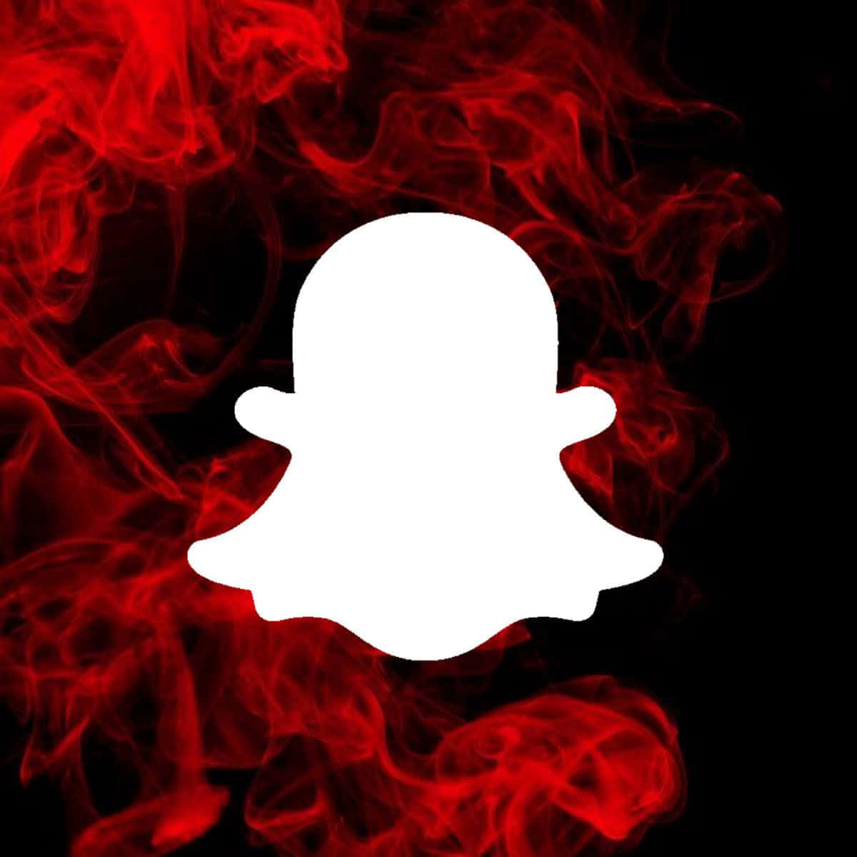 Snapchat Logo Red Smoke Background Background
